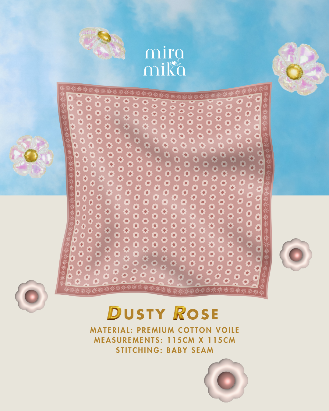 Blossom Harmony in Dusty Rose