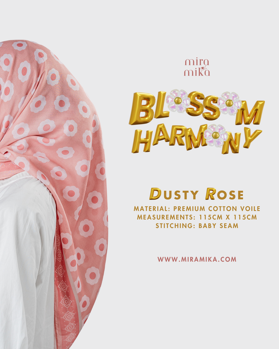 Blossom Harmony in Dusty Rose