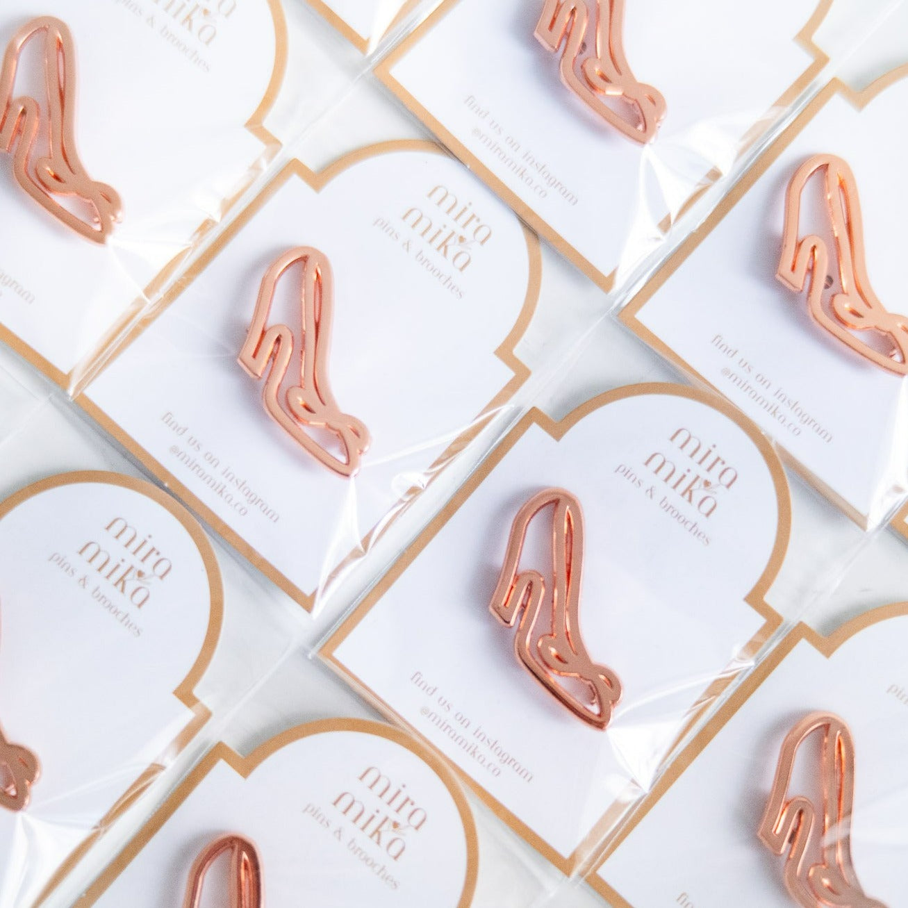 Heels - Rose Gold Pin