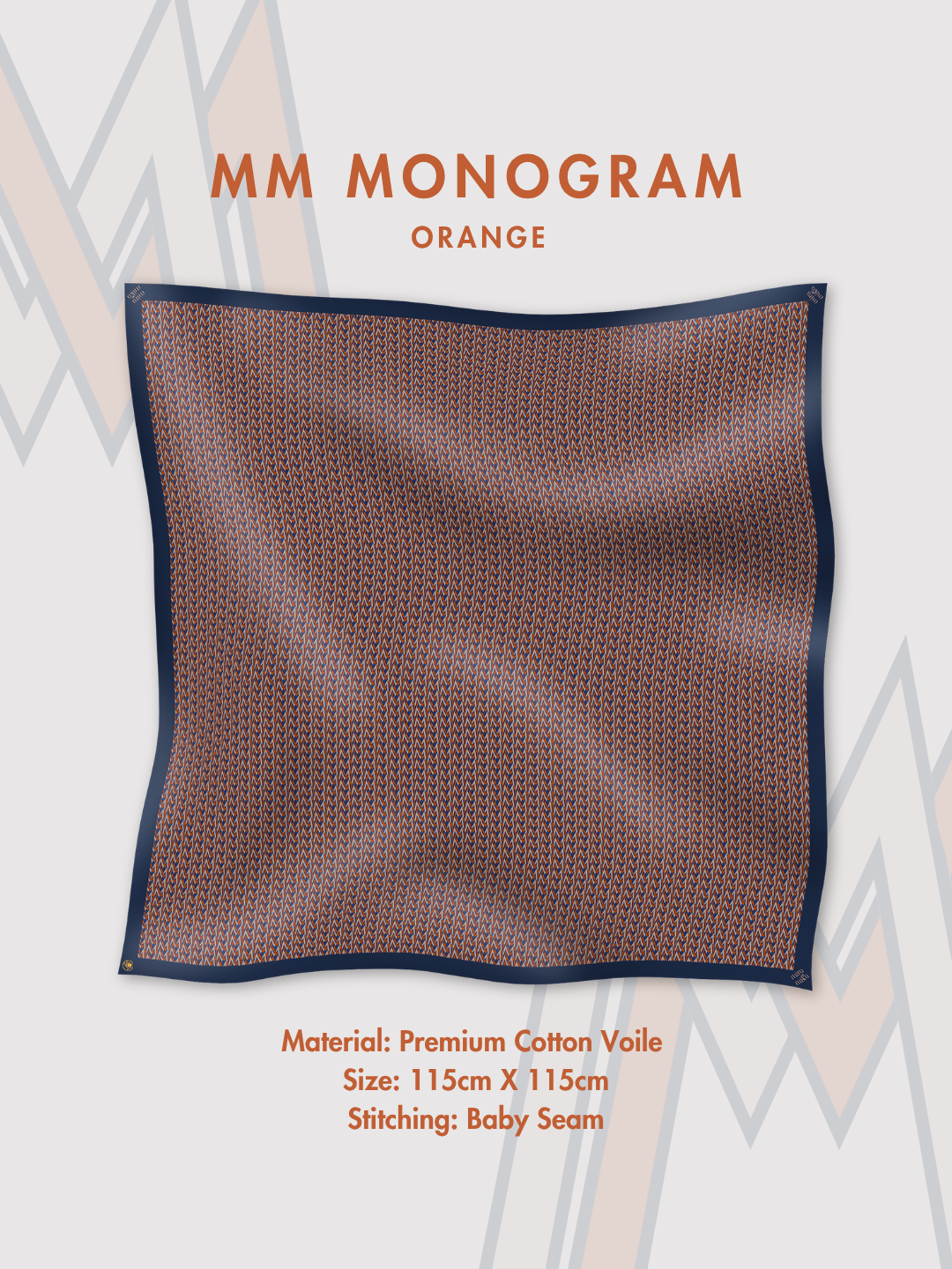 MM Monogram in Orange