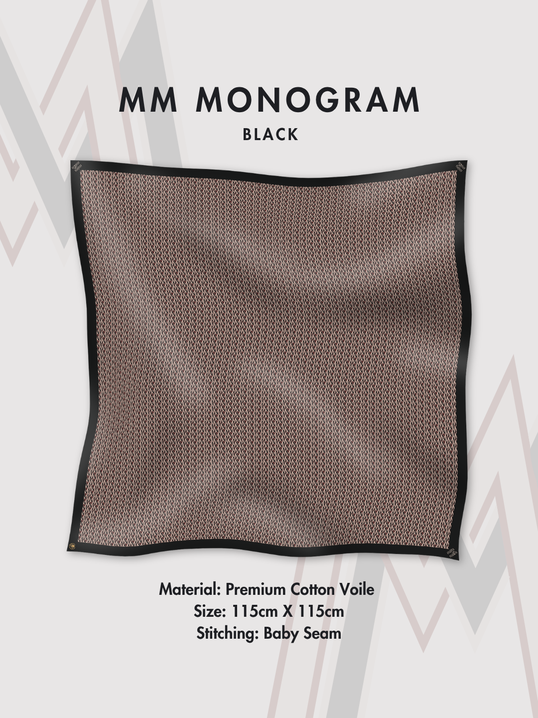 MM Monogram in Black
