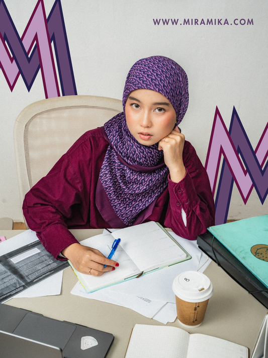 MM Monogram in Purple