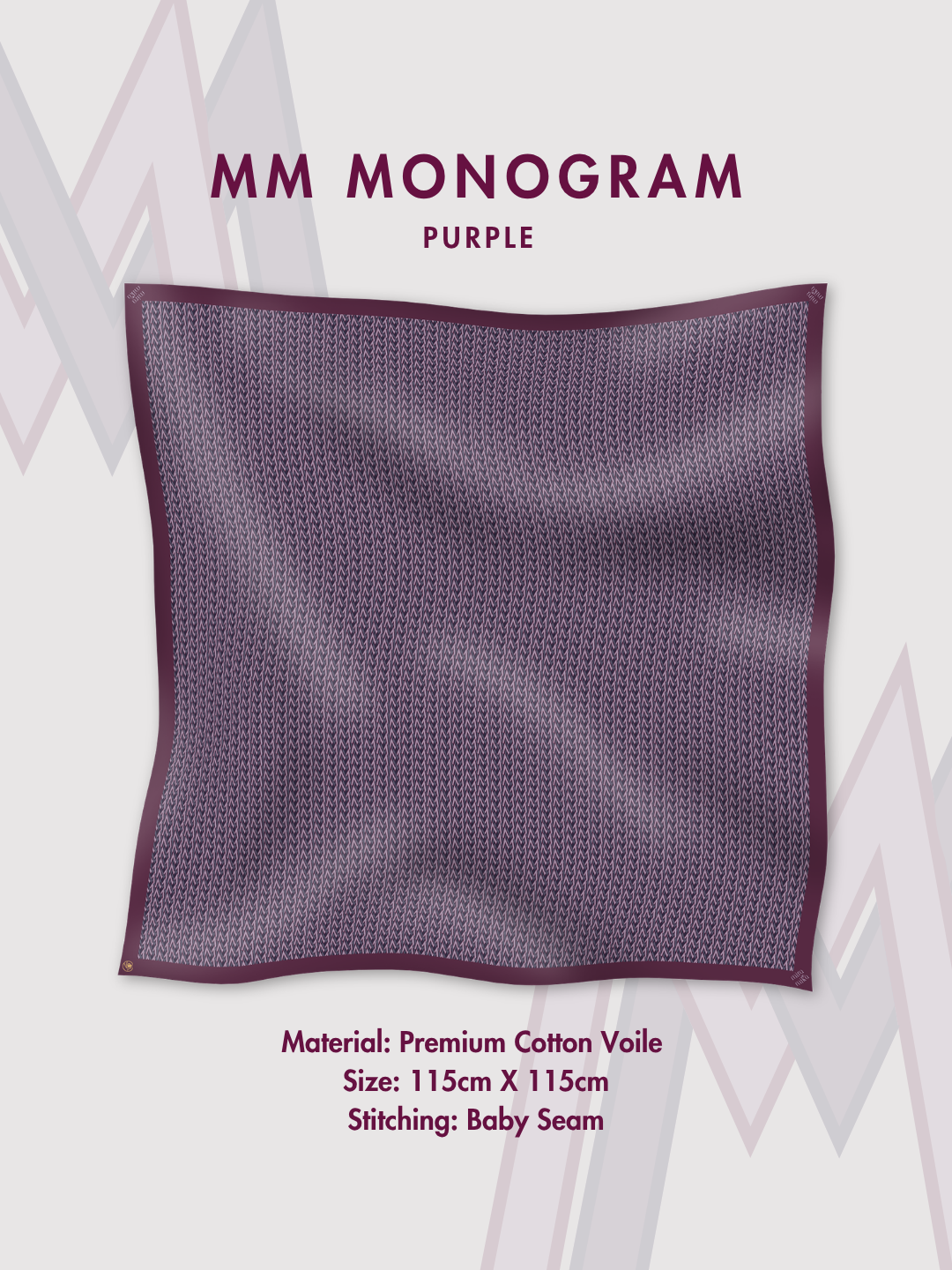 MM Monogram in Purple